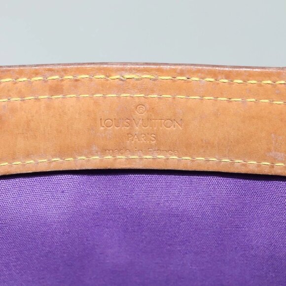 LOUIS VUITTON Monogram Vernis Stanton Tote Bag Purple Viole M91079 Auth KD074 - Picture 12 of 16